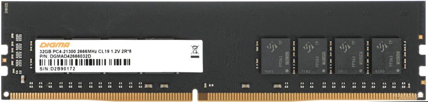 Оперативная память DIGMA 32ГБ DDR4 2666 МГц DGMAD42666032D