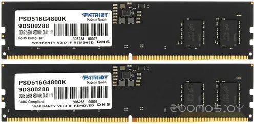 Оперативная память Patriot Signature Line 2x8ГБ DDR5 4800 МГц PSD516G4800K, фото 1