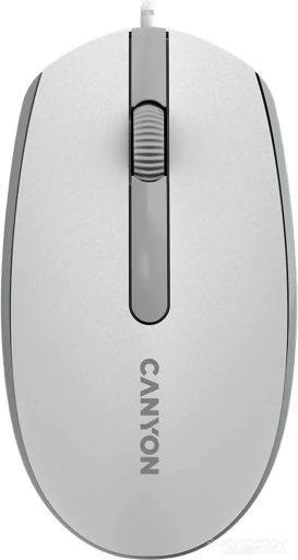 Мышь Canyon M-10 (белый/серый)