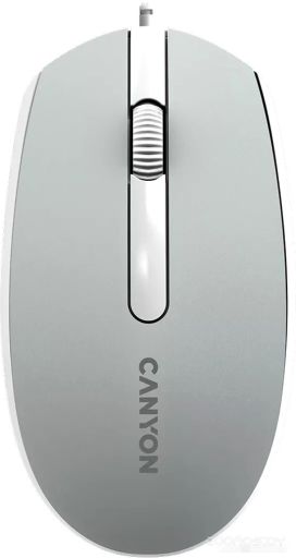 Мышь Canyon M-10 (серый/белый)
