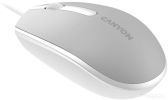 Мышь Canyon M-10 (серый/белый)