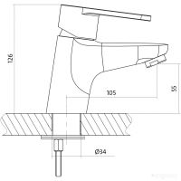 Смеситель Cersanit Cari A63025