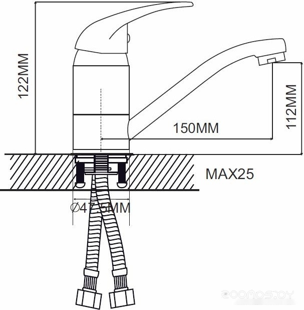 Смеситель Ekko EM4503, фото 7