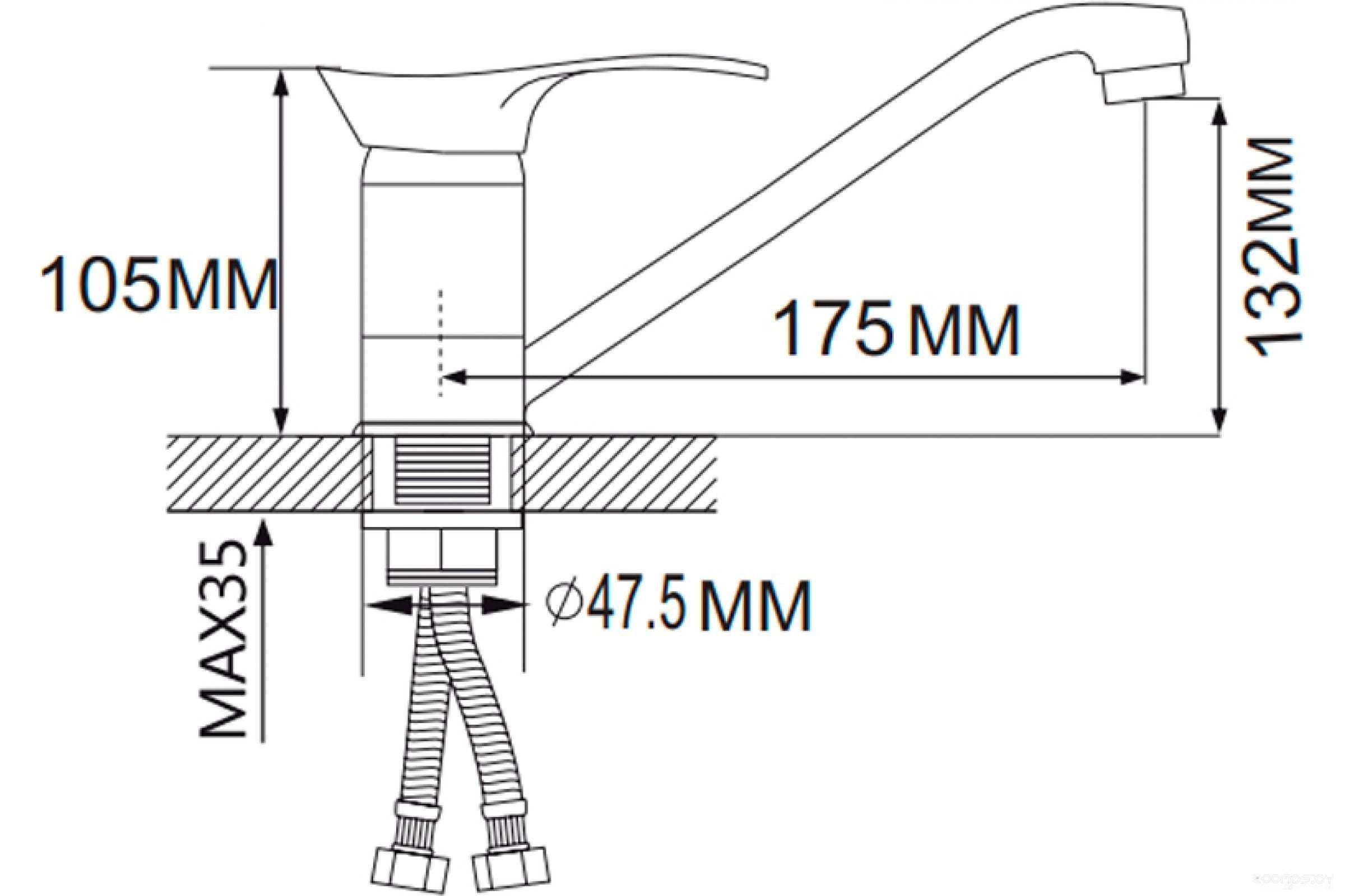 Смеситель Ekko E49001, фото 6