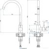 Смеситель GranFest QUARZ GF-Z5410 (белый)