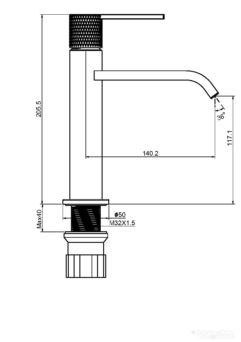 Смеситель Maxonor Pure Life PL1084, фото 2