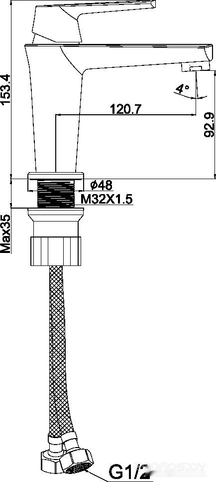 Смеситель Maxonor Pure Life PL1085-7, фото 2