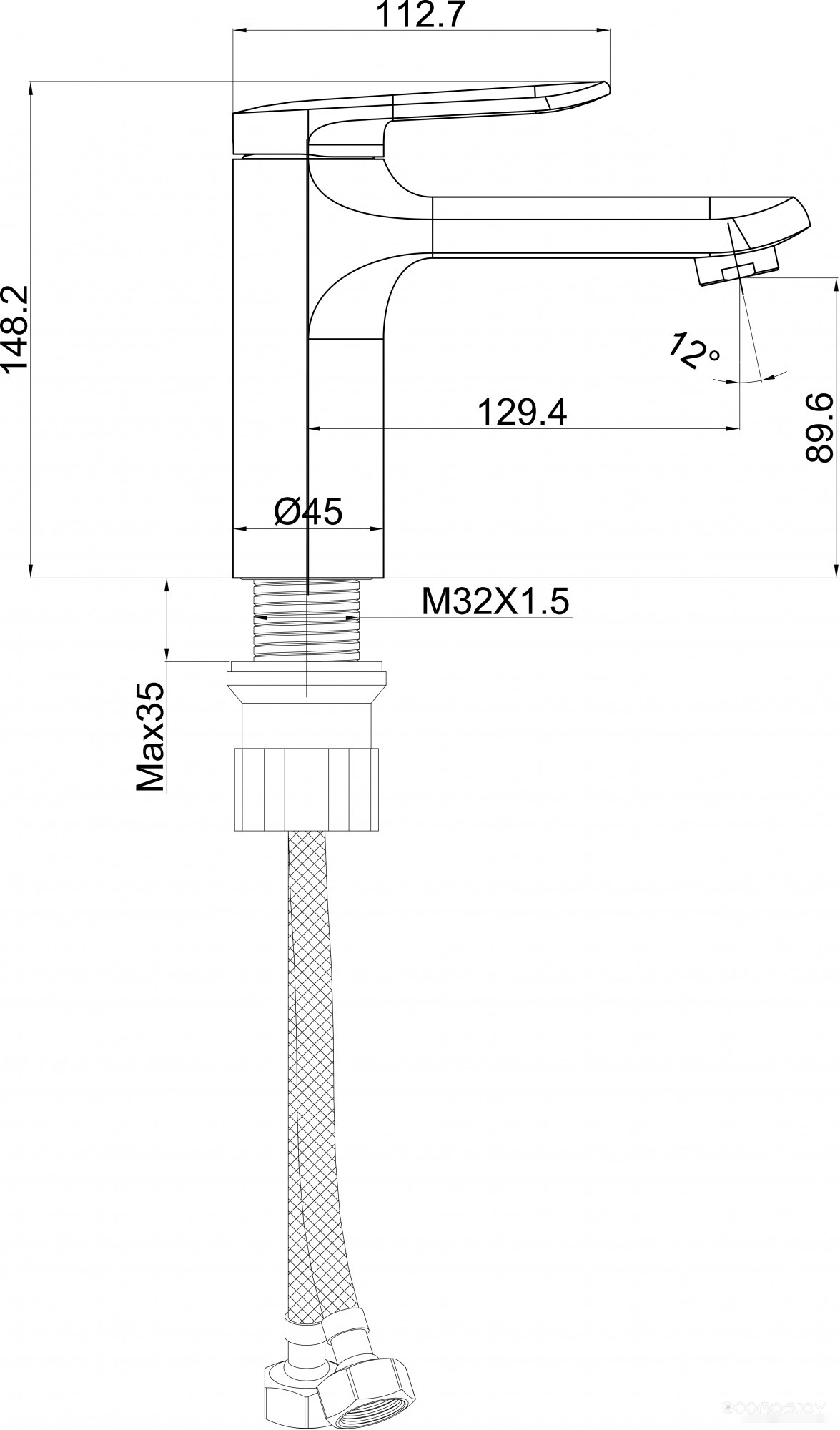 Смеситель Maxonor Pure Life PL1071, фото 6