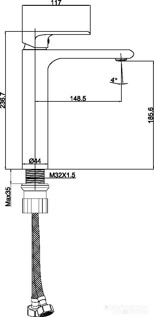 Смеситель Maxonor Pure Life PL1191, фото 2