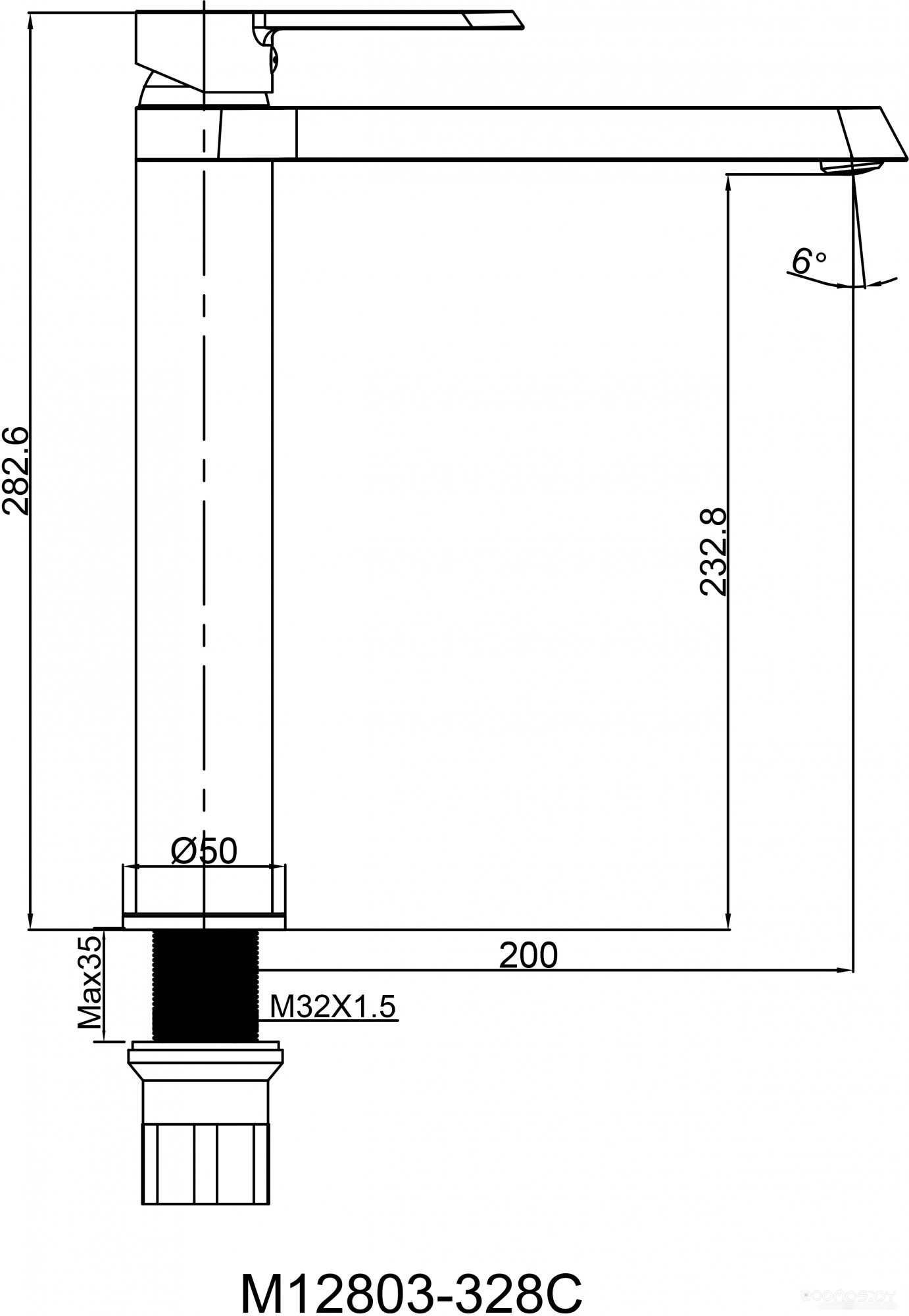 Смеситель Maxonor Pure Life PL11108-9, фото 4