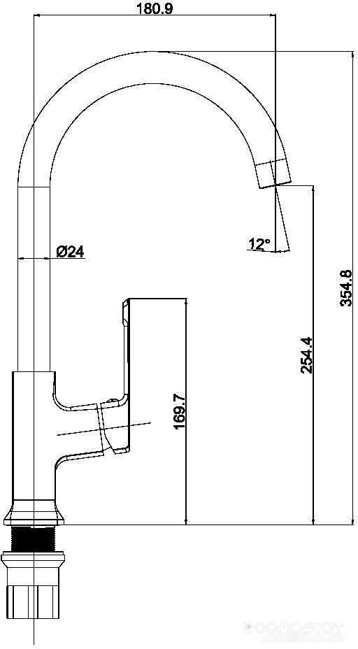 Смеситель Maxonor Pure Life PL4090, фото 3