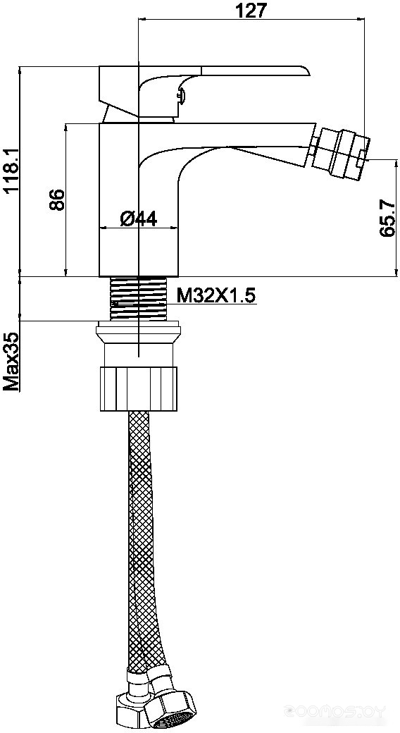 Смеситель Maxonor Pure Life PL5091, фото 2