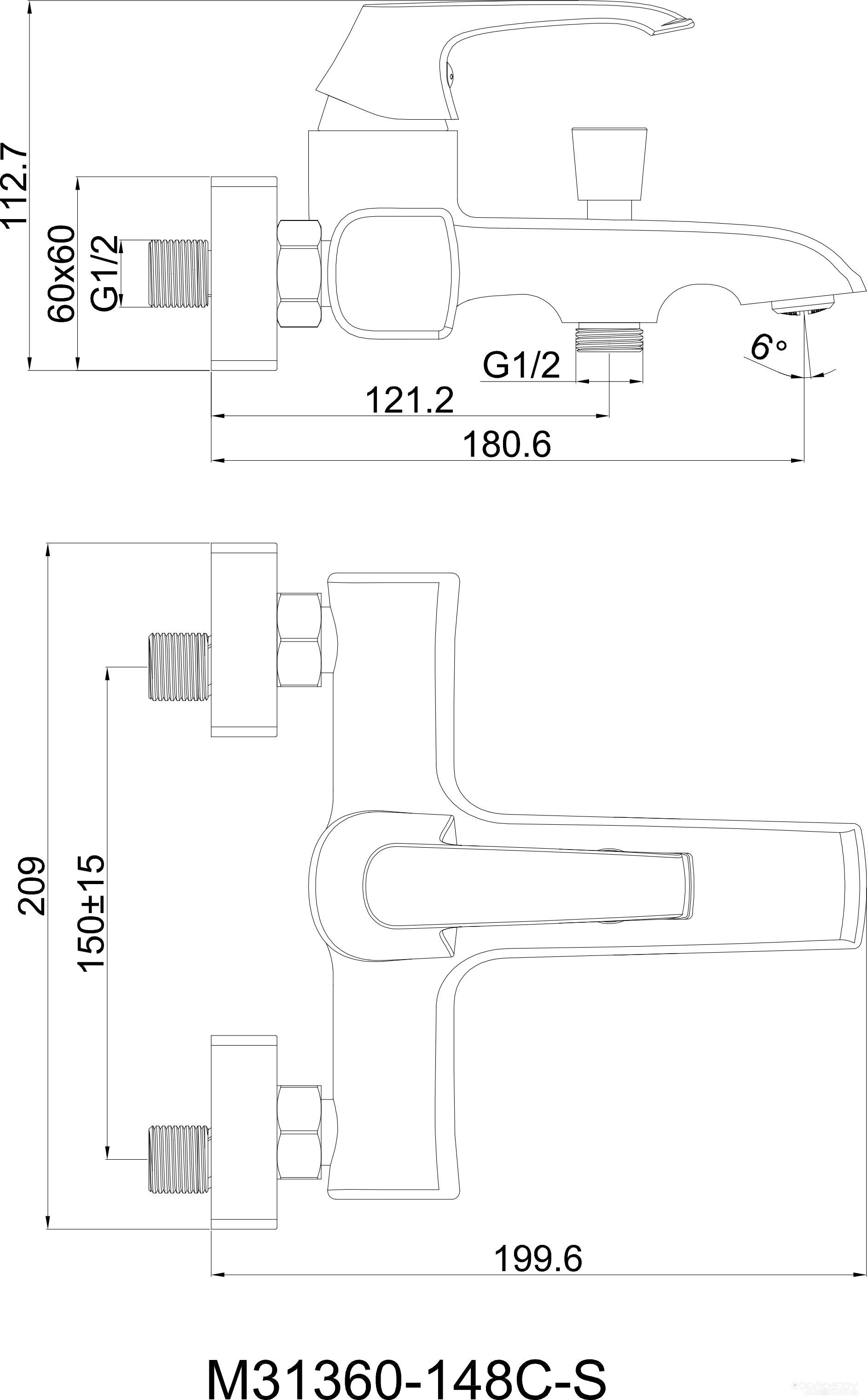 Смеситель Maxonor Pure Life PL3288, фото 6