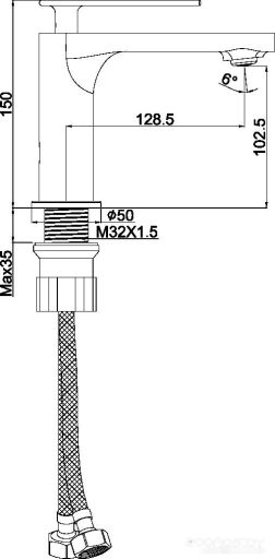 Смеситель Maxonor Pure Life PL1086, фото 1