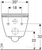 Унитаз Geberit Smyle Square Rimfree 500.685.01.1