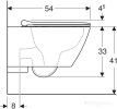 Унитаз Geberit Smyle Square Rimfree 500.685.01.1