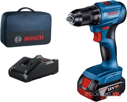 Дрель-шуруповерт Bosch GSR 185-LI Professional 06019K3005 (с 1-им АКБ, сумка)