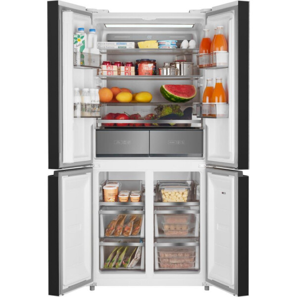 Холодильник Weissgauff WCD 590 Nofrost Inverter Premium Biofresh White Glass, фото 3