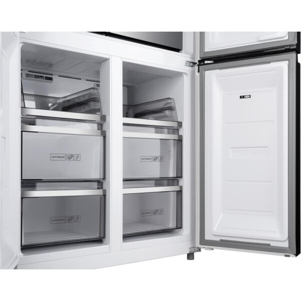Холодильник Weissgauff WCD 590 Nofrost Inverter Premium Biofresh White Glass, фото 6