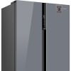 Холодильник Weissgauff WSBS 600 NoFrost Inverter Dark Grey Glass