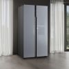 Холодильник Weissgauff WSBS 600 NoFrost Inverter Dark Grey Glass