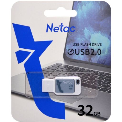 Usb flash накопитель Netac UA31 USB2.0 32GB (NT03UA31N-032G-20BL)