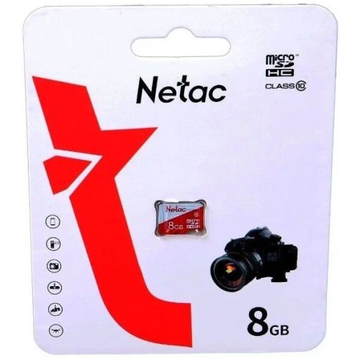 Карта памяти Netac microSDHC P500 ECO 8GB