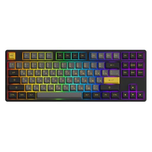 Клавиатура Akko 5087B Plus Black & Gold (Akko Cream Yellow V3)
