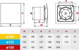 Осевой вентилятор Awenta WES150