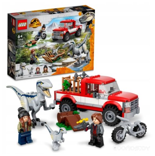 Конструктор Lego Jurassic World 76946 Блу и поимка бета-велоцираптора