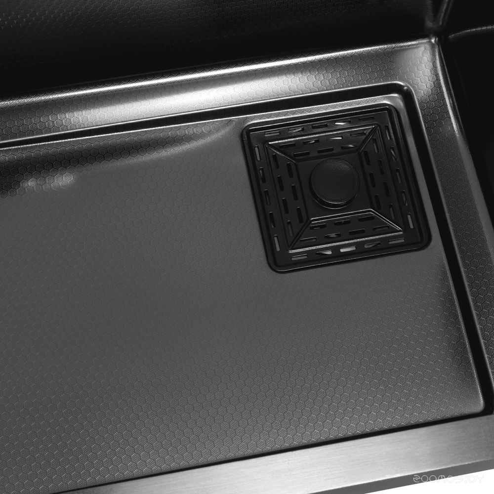 Кухонная мойка ARFEKA Eco AR 680*450 Black PVD Nano Decor, фото 4