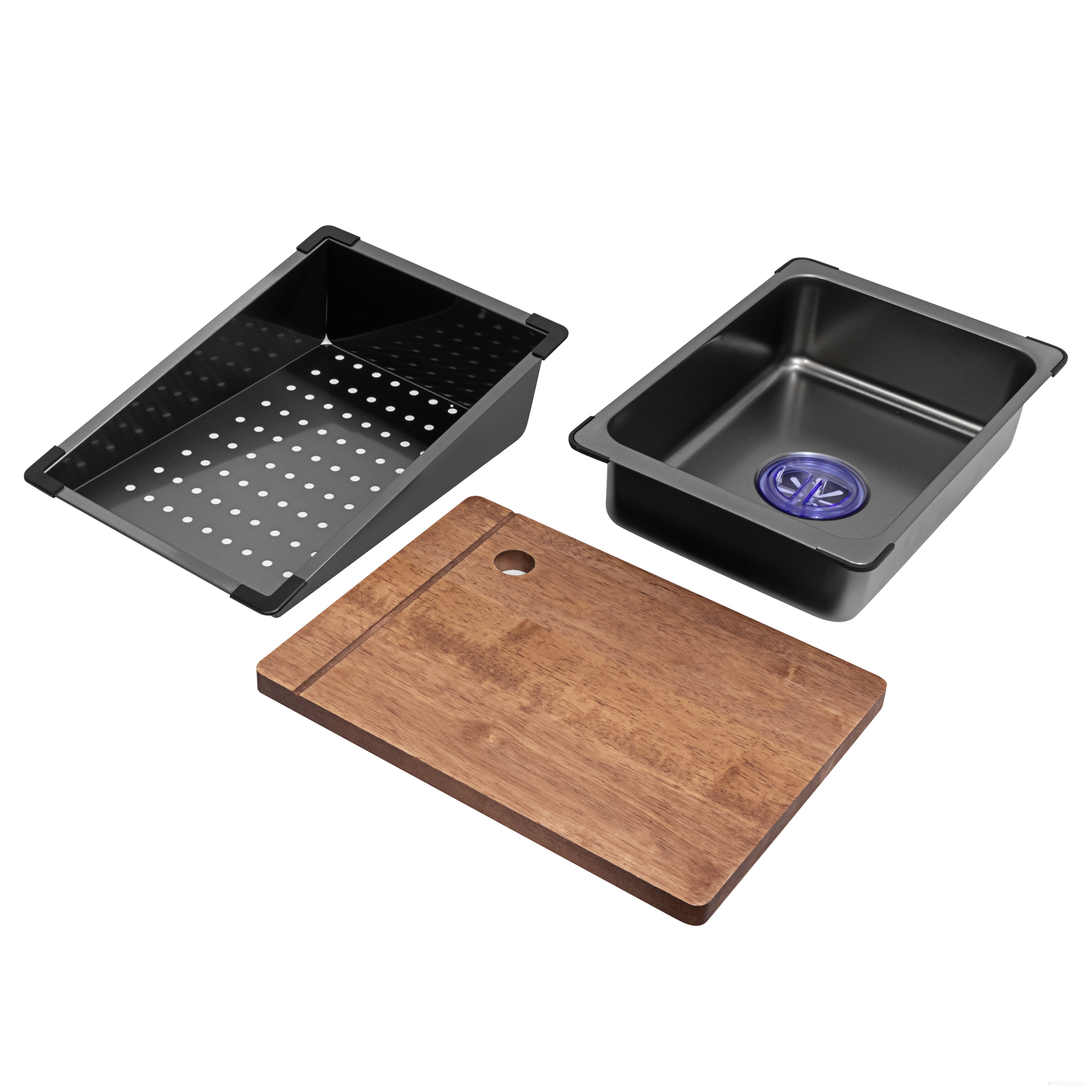 Кухонная мойка ARFEKA Eco AR 680*450 Black PVD Nano Decor, фото 3