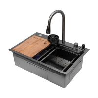 Кухонная мойка ARFEKA Eco AR 680*450 Black PVD Nano Decor