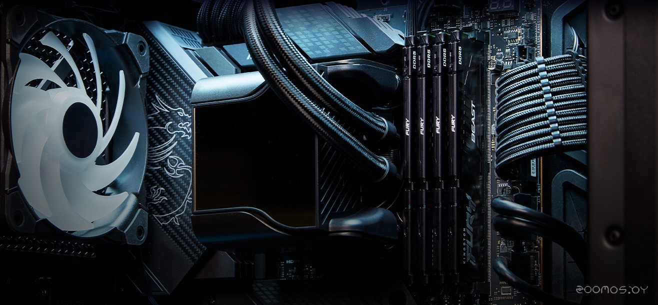 Оперативная память Kingston FURY Beast 2x32ГБ DDR5 6000 МГц KF560C30BBK2-64, фото 2
