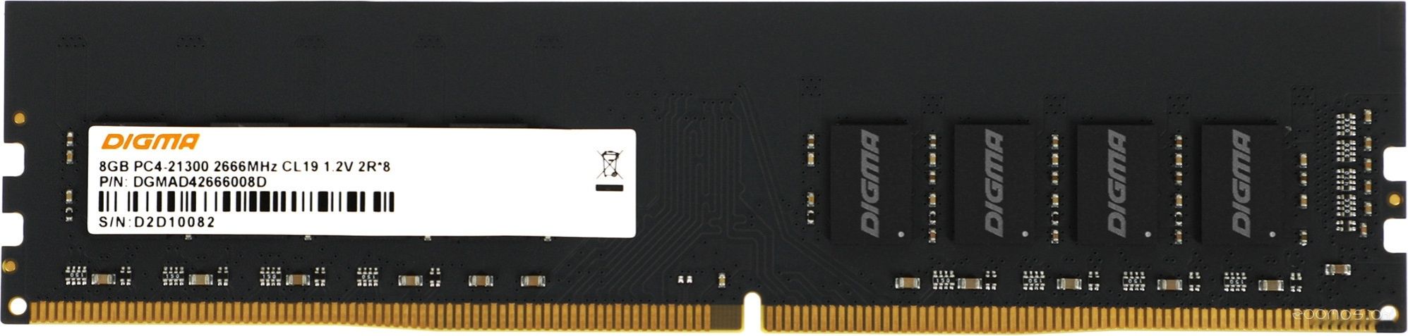 Оперативная память DIGMA 8ГБ DDR4 2666 МГц DGMAD42666008D, фото 1