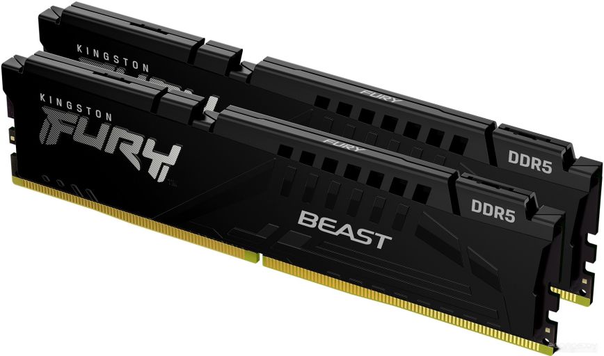 Оперативная память Kingston FURY Beast 2x32ГБ DDR5 6000 МГц KF560C30BBK2-64, фото 1