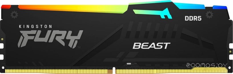 Оперативная память Kingston FURY Beast RGB 16ГБ DDR5 6400 МГц KF564C32BBA-16