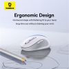 Мышь Baseus F02 Ergonomic Wireless Mouse (белый, без батарейки в комплекте)