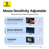 Мышь Baseus F02 Ergonomic Wireless Mouse (розовый, без батарейки в комплекте)