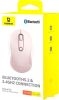 Мышь Baseus F02 Ergonomic Wireless Mouse (розовый, без батарейки в комплекте)