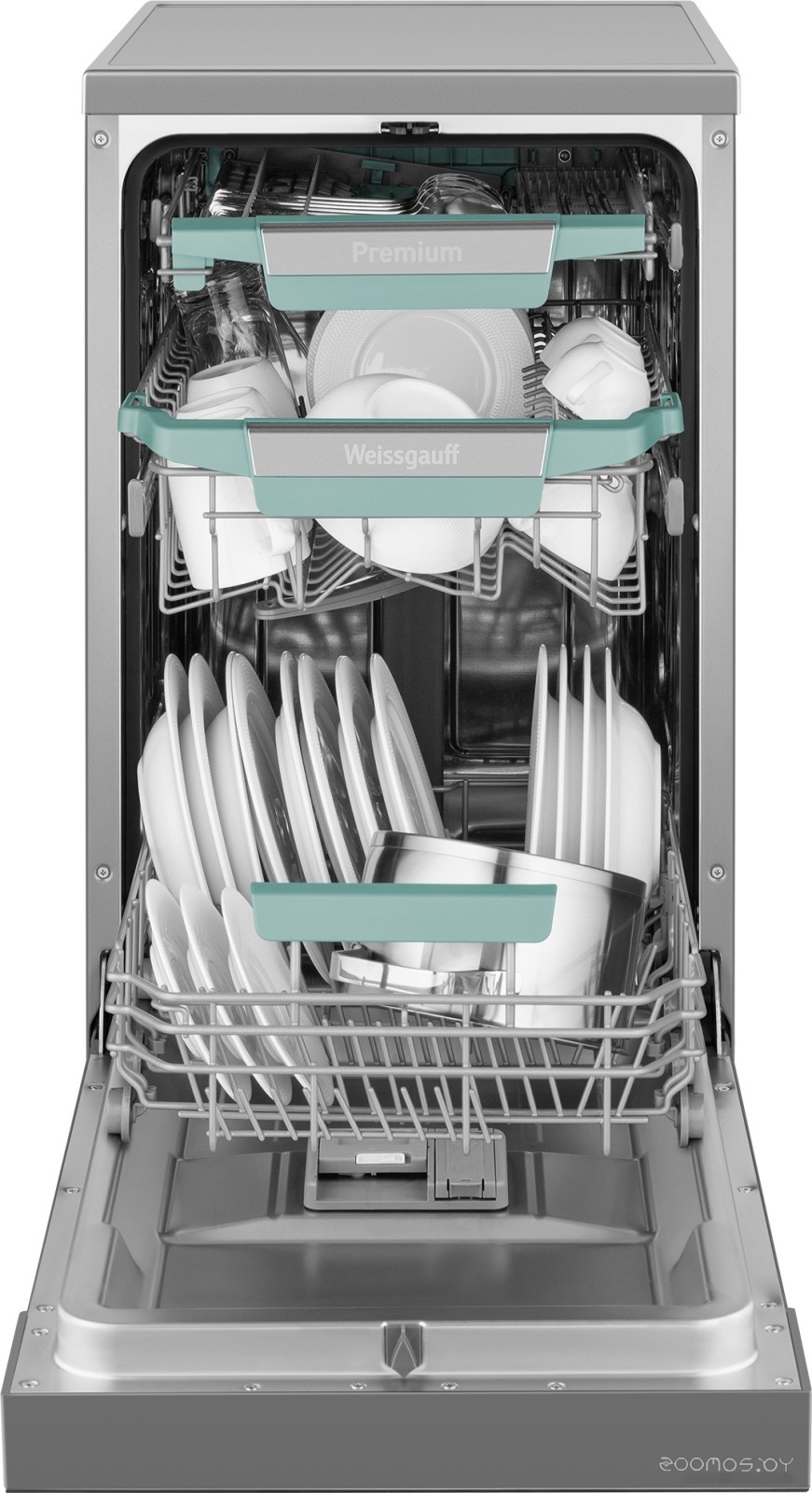 Отдельностоящая посудомоечная машина Weissgauff DW 4539 Inverter Touch AutoOpen Inox, фото 6