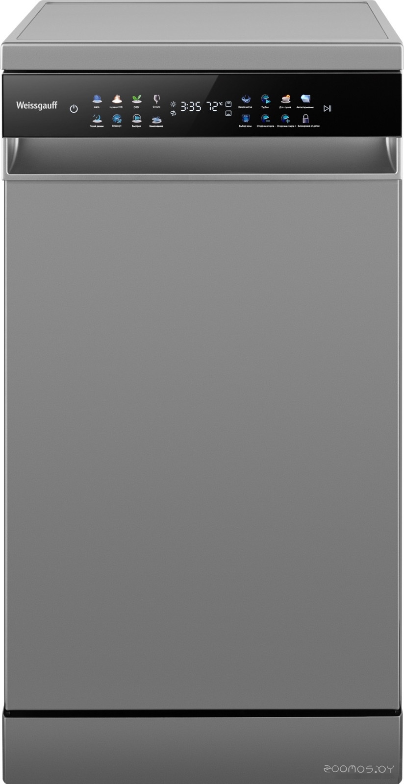 Отдельностоящая посудомоечная машина Weissgauff DW 4539 Inverter Touch AutoOpen Inox, фото 4