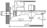 Смеситель Haiba HB60505-8 (белый/хром)