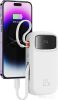 Внешний аккумулятор Baseus Qpow2 Dual-Cable Digital Display Fast Charge Power Bank 22.5W 20000mAh (белый)