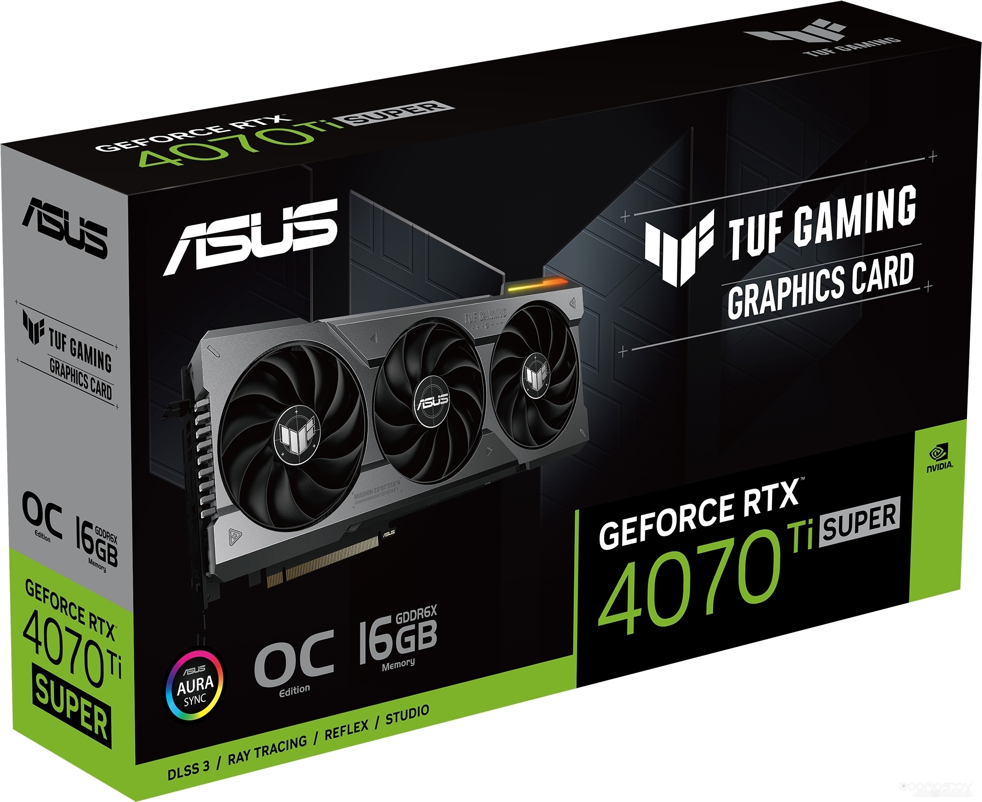 Видеокарта Asus TUF Gaming GeForce RTX 4070 Ti Super 16GB GDDR6X OC Edition TUF-RTX4070TIS-O16G-GAMING, фото 9