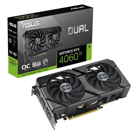 Видеокарта Asus Dual GeForce RTX 4060 Ti EVO OC Edition 8GB GDDR6 DUAL-RTX4060TI-O8G-EVO, фото 1