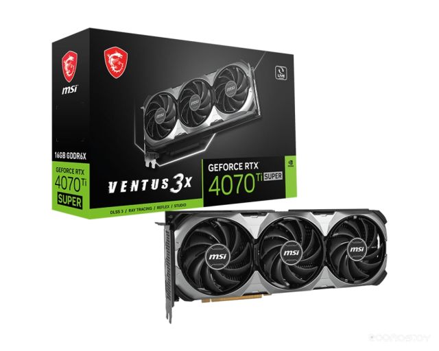 Видеокарта MSI GeForce RTX 4070 Ti Super 16G Ventus 3X, фото 1