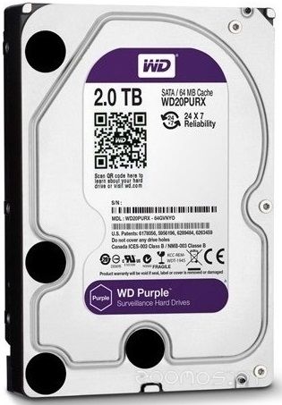 Жесткий диск Western Digital Purple 2TB (WD20PURX), фото 1