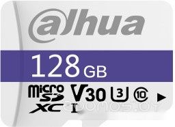 Карта памяти Dahua 128GB MicroSD C10/U3/V30 FAT32 DHI-TF-C100/128GB