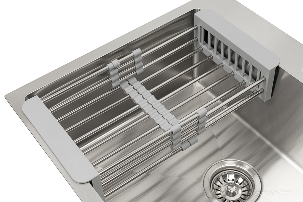 Кухонная мойка ARFEKA ECO AR 500*500, коландер, роллер-мат, дозатор SATIN, фото 4